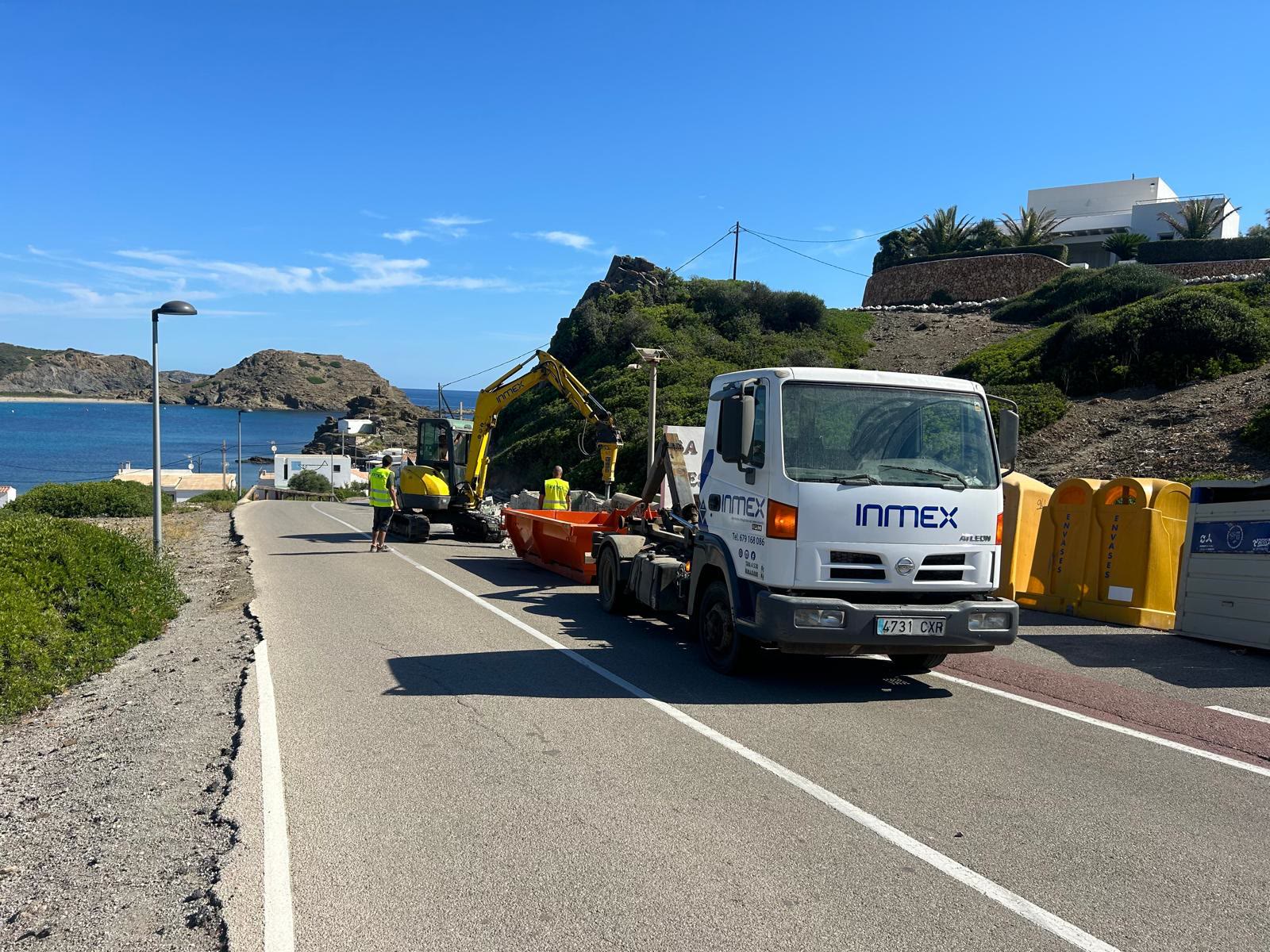 Equipo de Inmex trabajando en un proyecto en Menorca